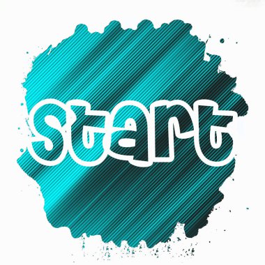 soyut renkli arkaplanda metni başlat