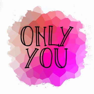 Sadece soyut renkli arkaplanda metin yazarsın