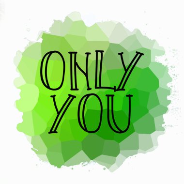 Sadece soyut renkli arkaplanda metin yazarsın