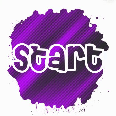 soyut renkli arkaplanda metni başlat