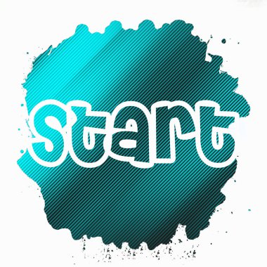 soyut renkli arkaplanda metni başlat