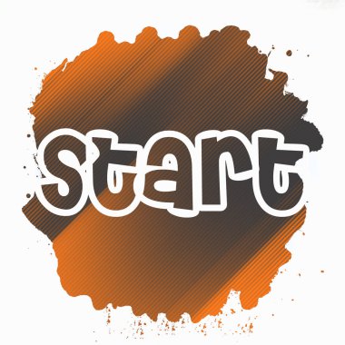 soyut renkli arkaplanda metni başlat