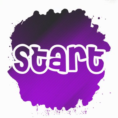 soyut renkli arkaplanda metni başlat