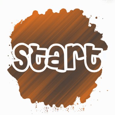 soyut renkli arkaplanda metni başlat