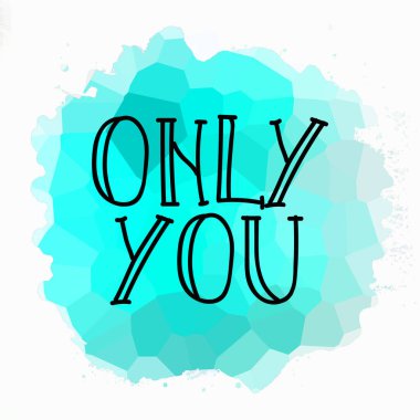 Sadece soyut renkli arkaplanda metin yazarsın