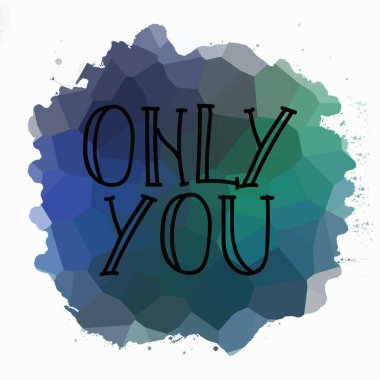 Sadece soyut renkli arkaplanda metin yazarsın