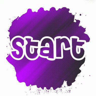 soyut renkli arkaplanda metni başlat