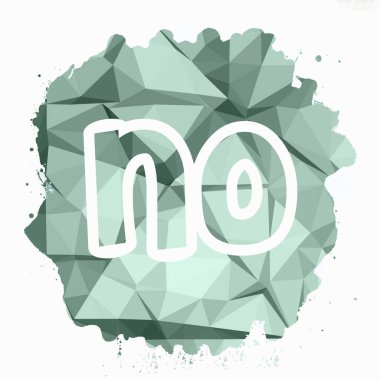 - Hayır! soyut renkli arkaplan üzerine metin