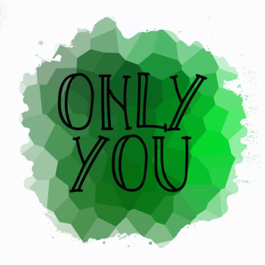 Sadece soyut renkli arkaplanda metin yazarsın