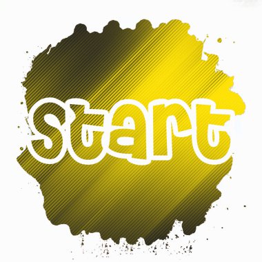 soyut renkli arkaplanda metni başlat