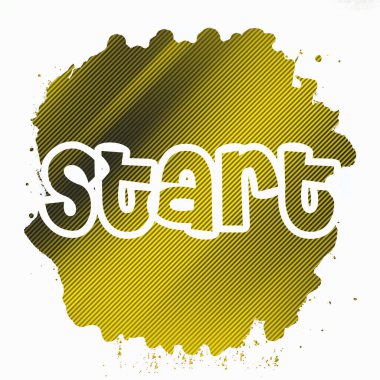 soyut renkli arkaplanda metni başlat