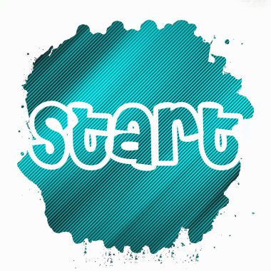 soyut renkli arkaplanda metni başlat