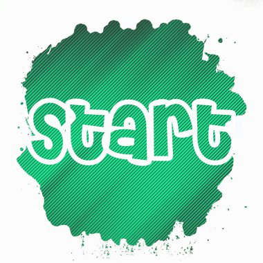 soyut renkli arkaplanda metni başlat