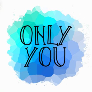 Sadece soyut renkli arkaplanda metin yazarsın