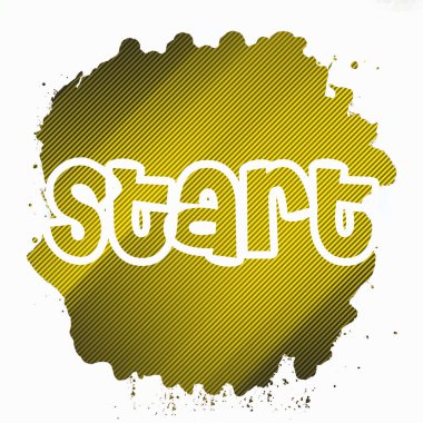 soyut renkli arkaplanda metni başlat