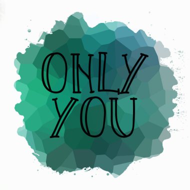 Sadece soyut renkli arkaplanda metin yazarsın