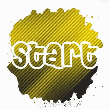 soyut renkli arkaplanda metni başlat