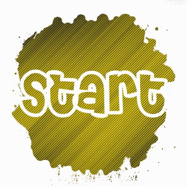 soyut renkli arkaplanda metni başlat