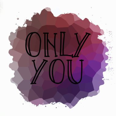 Sadece soyut renkli arkaplanda metin yazarsın