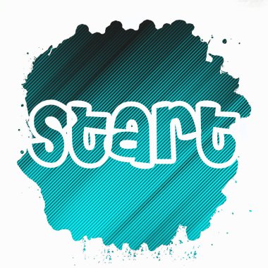 soyut renkli arkaplanda metni başlat