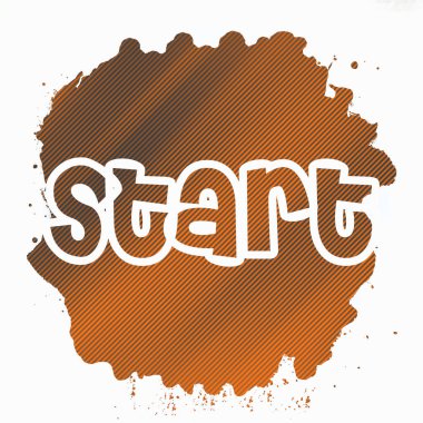 soyut renkli arkaplanda metni başlat