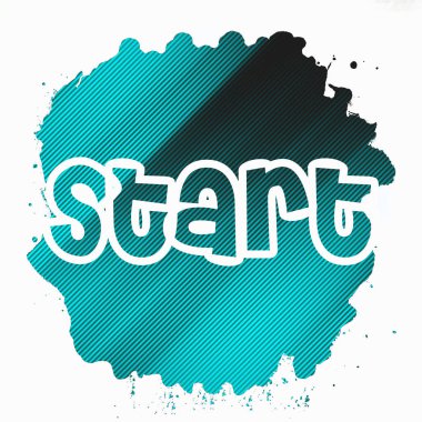 soyut renkli arkaplanda metni başlat