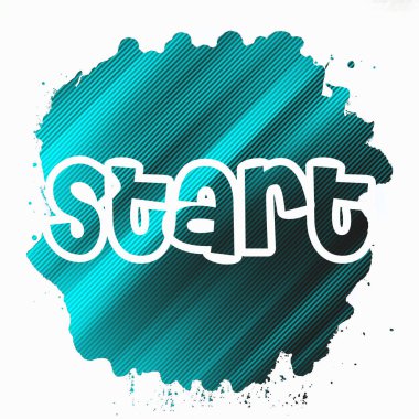 soyut renkli arkaplanda metni başlat