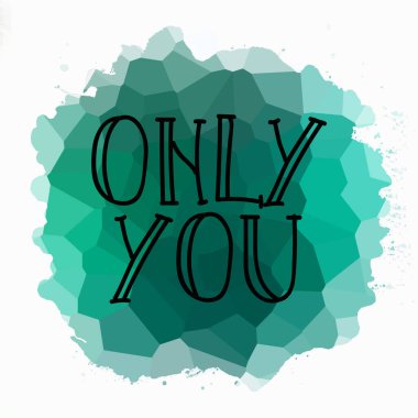 Sadece soyut renkli arkaplanda metin yazarsın