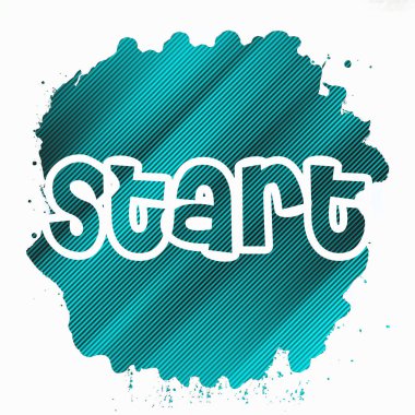 soyut renkli arkaplanda metni başlat