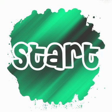 soyut renkli arkaplanda metni başlat