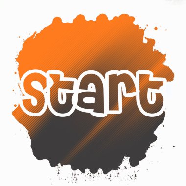 soyut renkli arkaplanda metni başlat