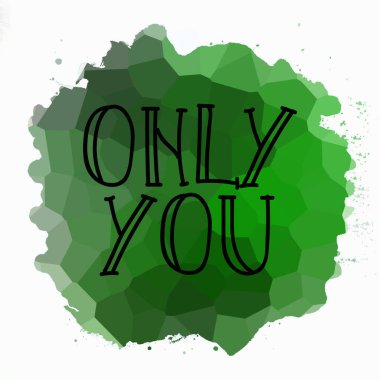 Sadece soyut renkli arkaplanda metin yazarsın