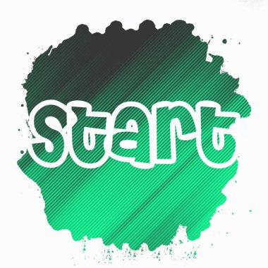 soyut renkli arkaplanda metni başlat