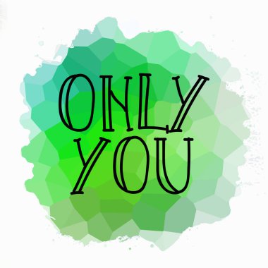 Sadece soyut renkli arkaplanda metin yazarsın