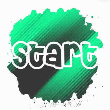 soyut renkli arkaplanda metni başlat