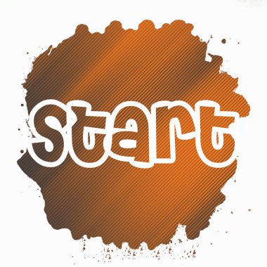 soyut renkli arkaplanda metni başlat