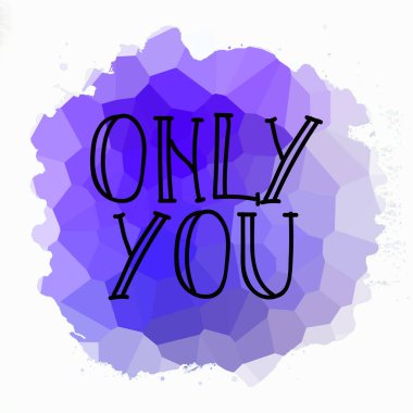 Sadece soyut renkli arkaplanda metin yazarsın