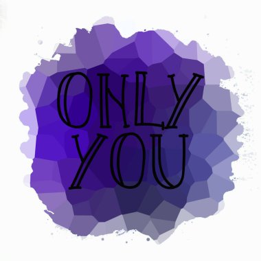 Sadece soyut renkli arkaplanda metin yazarsın