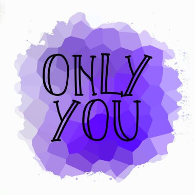 Sadece soyut renkli arkaplanda metin yazarsın