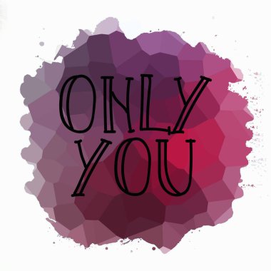 Sadece soyut renkli arkaplanda metin yazarsın