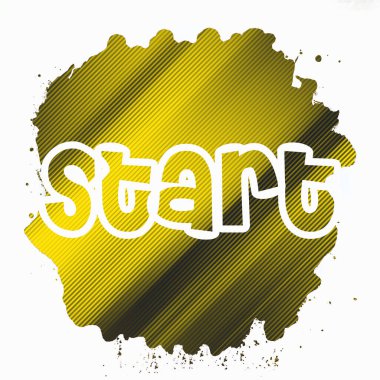 soyut renkli arkaplanda metni başlat