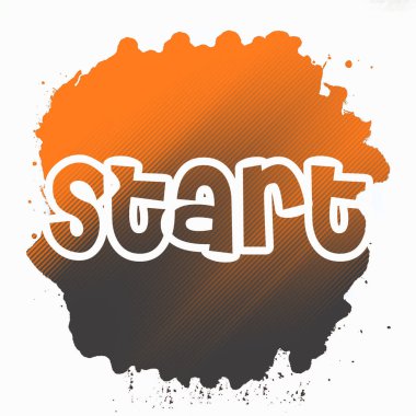 soyut renkli arkaplanda metni başlat