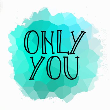 Sadece soyut renkli arkaplanda metin yazarsın