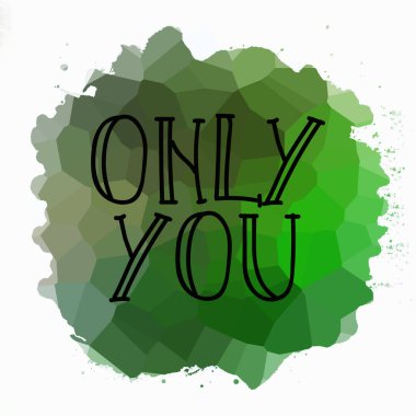 Sadece soyut renkli arkaplanda metin yazarsın