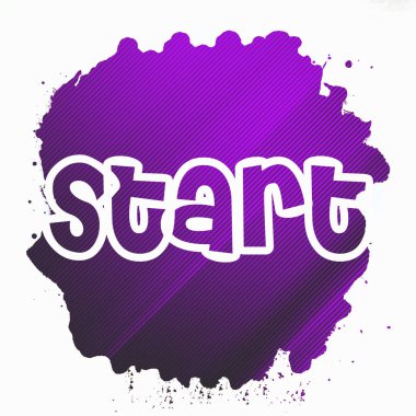 soyut renkli arkaplanda metni başlat