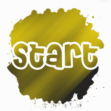 soyut renkli arkaplanda metni başlat