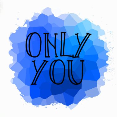 Sadece soyut renkli arkaplanda metin yazarsın