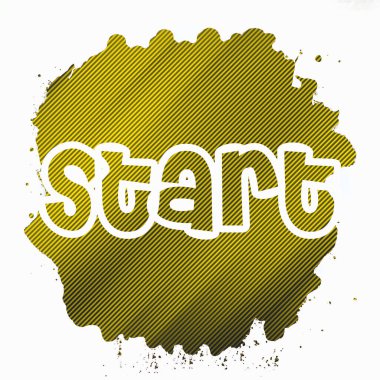 soyut renkli arkaplanda metni başlat