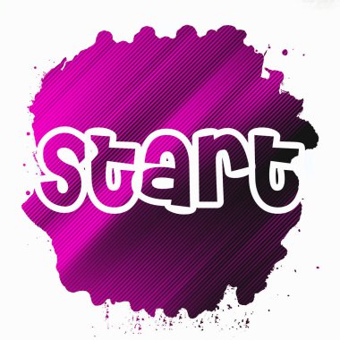 soyut renkli arkaplanda metni başlat