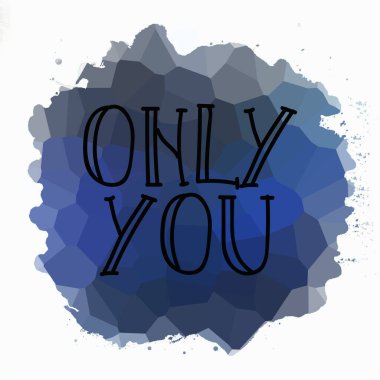 Sadece soyut renkli arkaplanda metin yazarsın